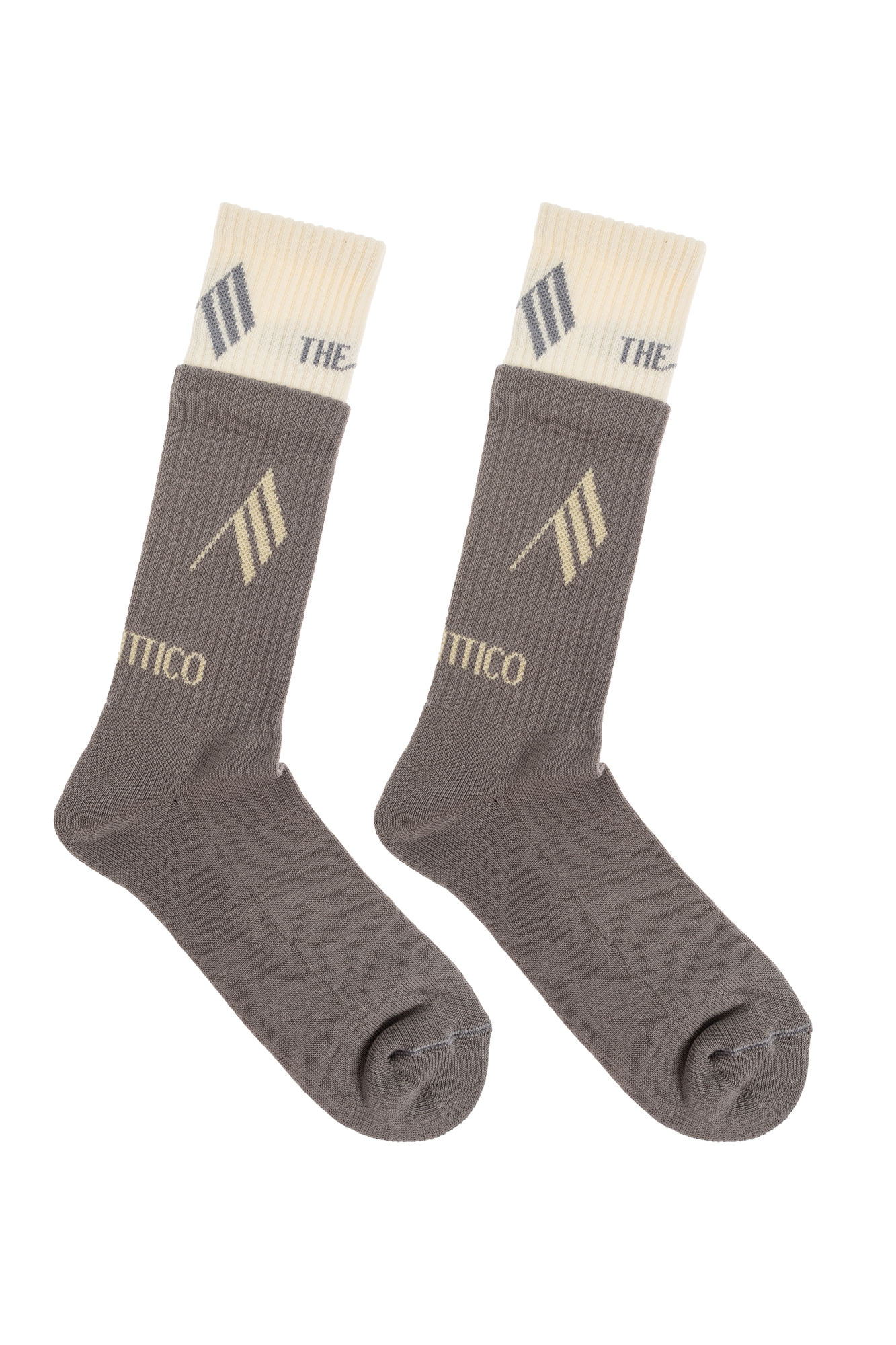 Grey Socks with logo The Attico - Vitkac Australia